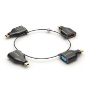 Adapterring, 4 x USB-C > VGAHDMI miniDPDP